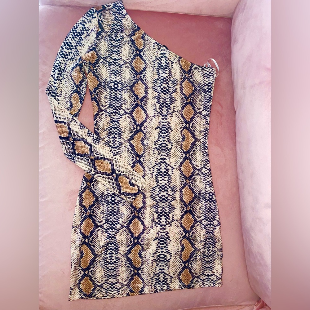 Snakeskin Bodycon Dress